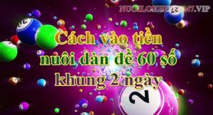 Cách vào tiền nuôi dàn đề 60 số khung 2 ngày hợp lý