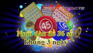 Khái niệm nuôi dàn đề 36 số khung 3 ngày là gì