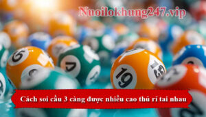 Cách soi cầu 3 càng được nhiều cao thủ rỉ tai nhau